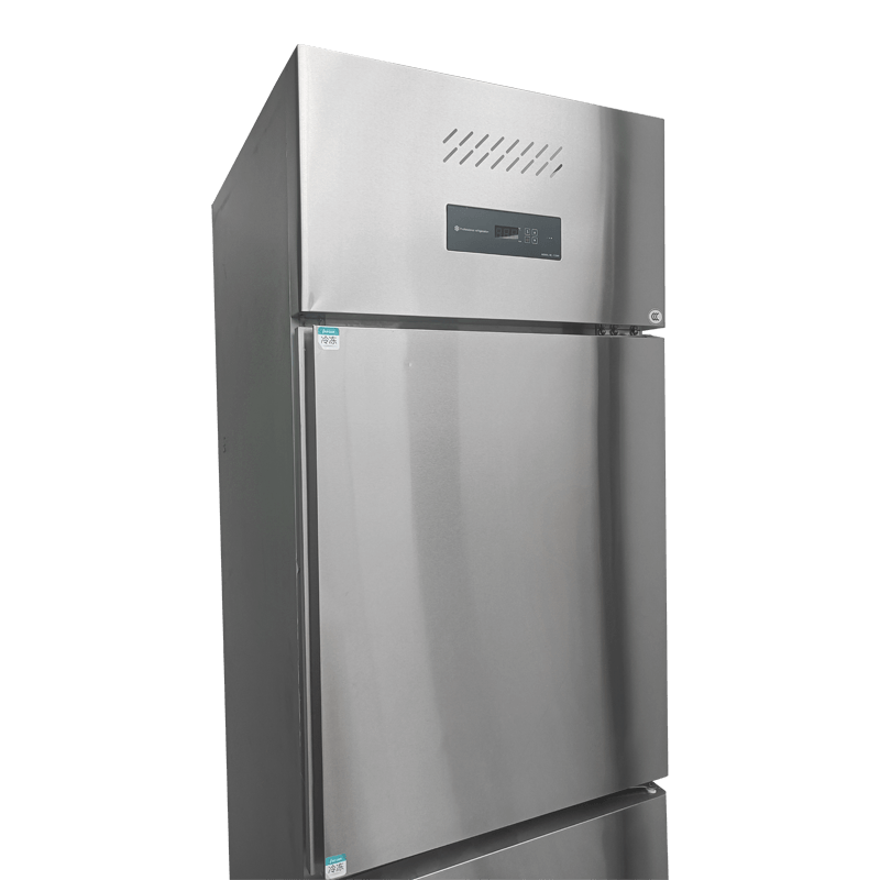 To-dørs køkkenkøleskab i rustfrit stål To-dørs køkkenkøleskab i rustfrit stål