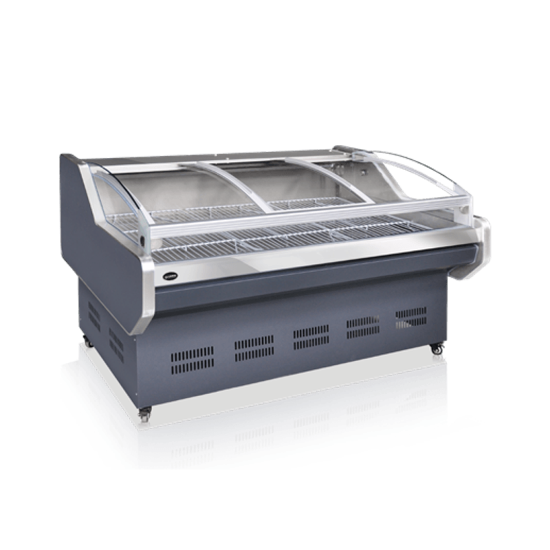 Frisk kød kølemontre